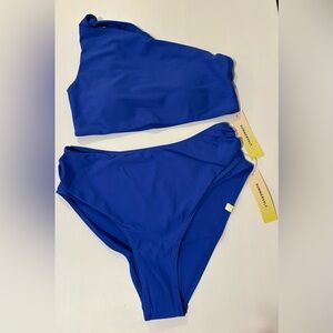 Summersalt Vibrant “Hydrangea” Blue Swimwear Set, NWT